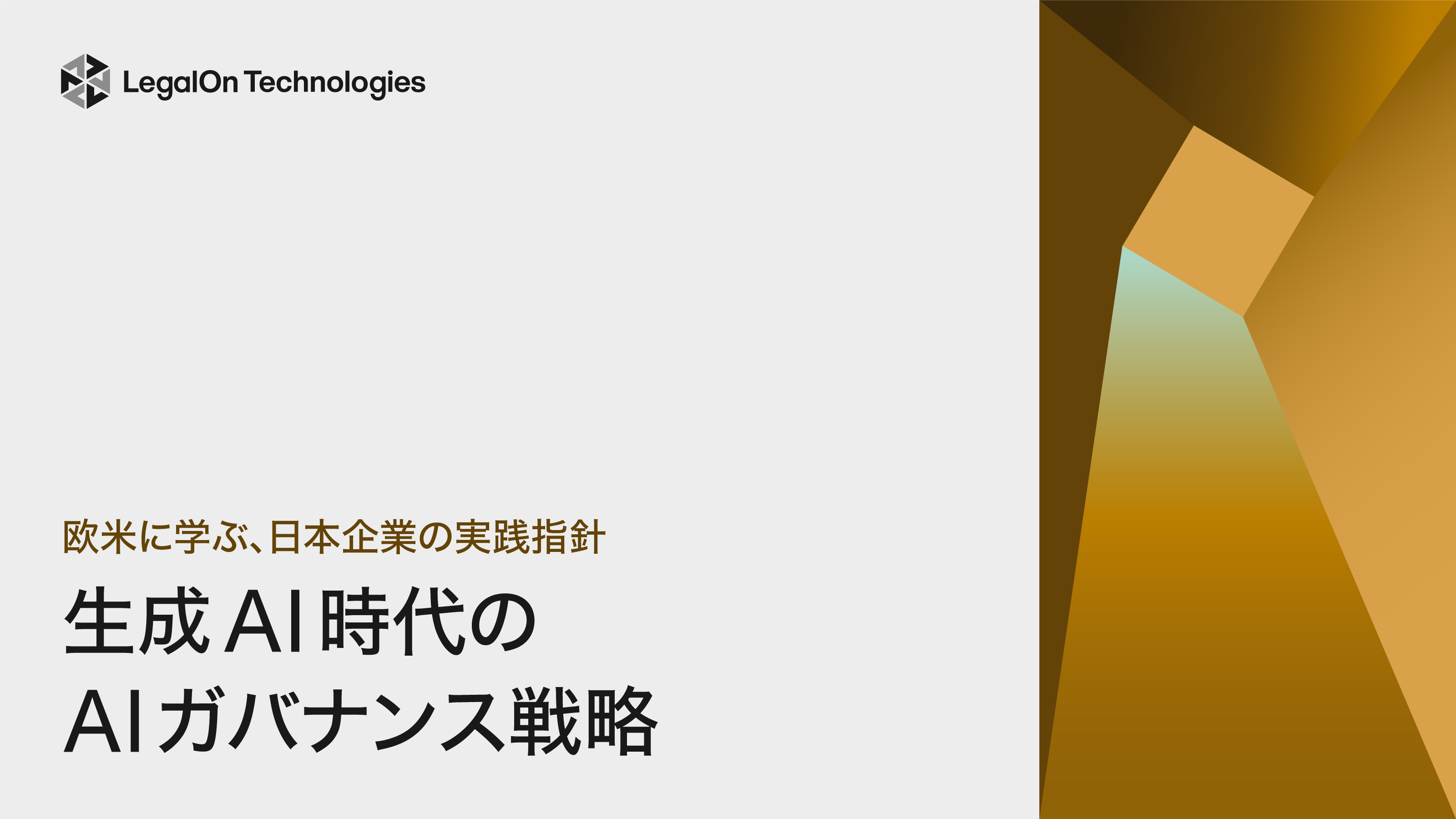 欧米に学ぶ、日本企業の実践指針<br>生成AI時代のAIガバナンス戦略　