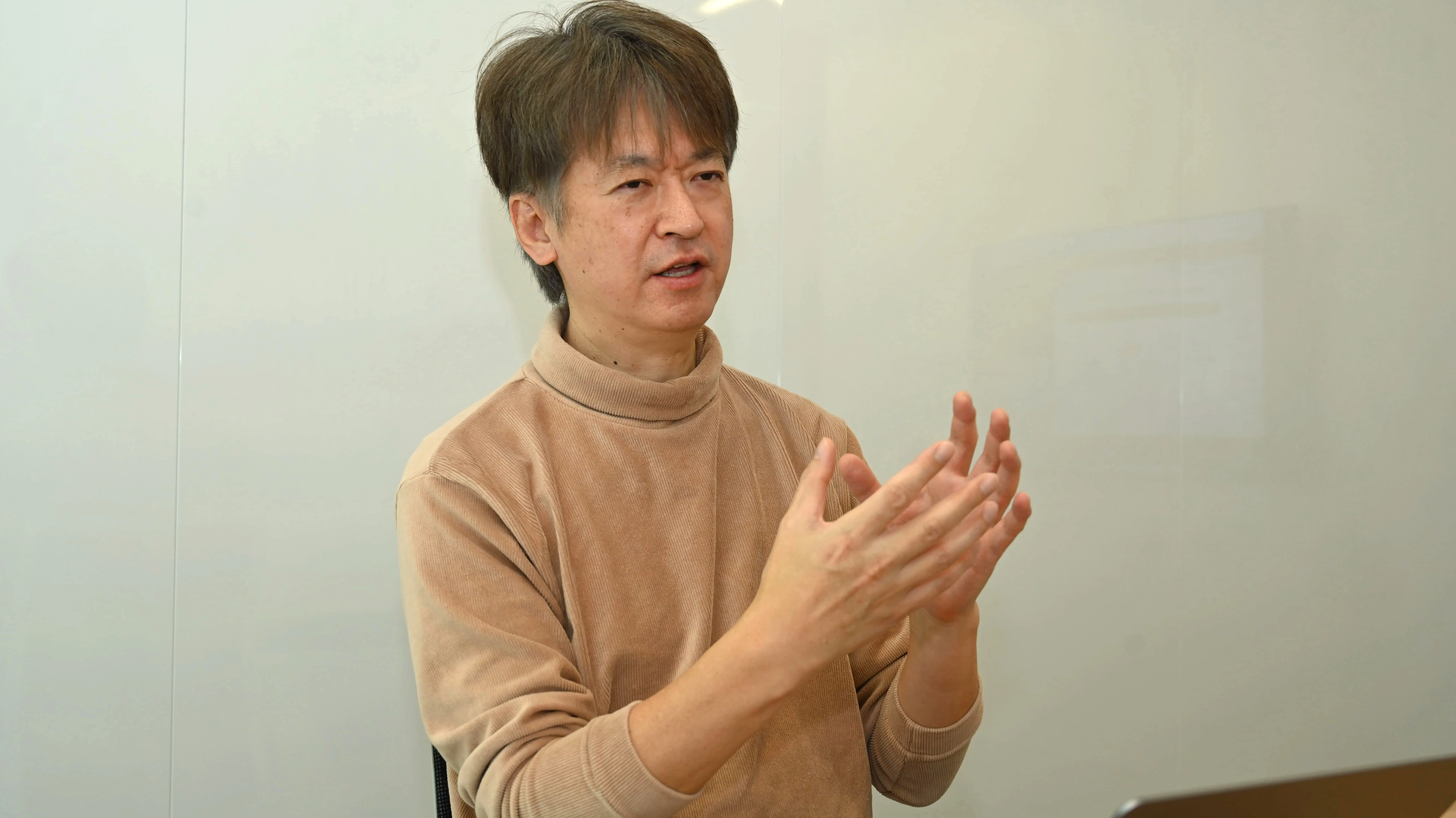 インタビューに答える谷口CPO