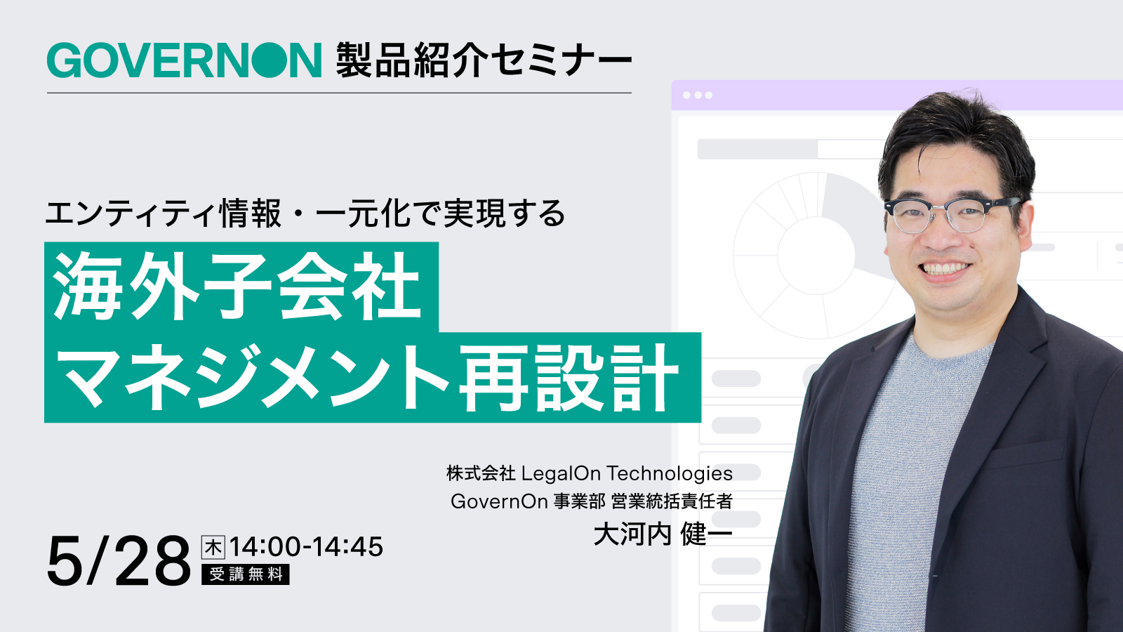 海外子会社マネジメント再設計 エンティティ情報を一元化する GovernOn 製品説明会